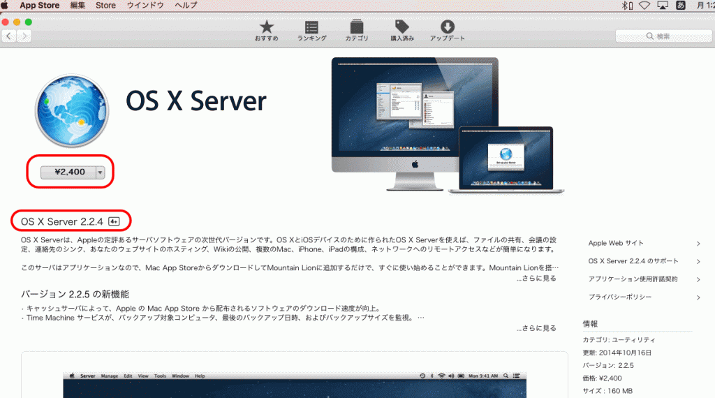 os x server app store cache